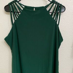 A.U.W - Beautiful emerald green blouse. NEW with tag.